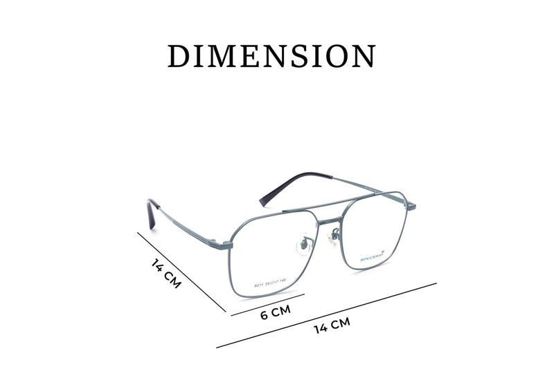 Square Full Rim Eyeglasses For Men