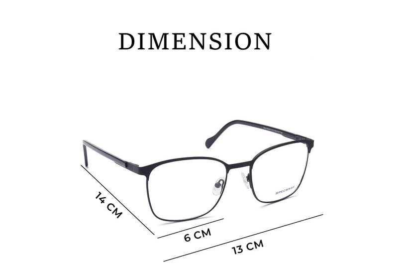 Square Full Rim Eyeglasses For Men