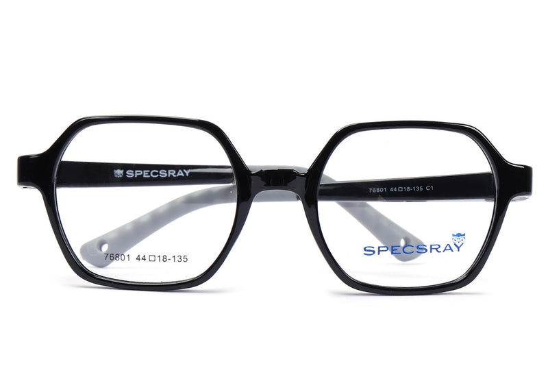 Geometric Full Rim Eyeglasses For Kids