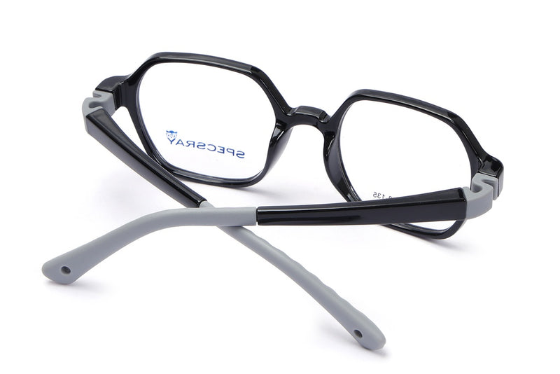 Geometric Full Rim Eyeglasses For Kids