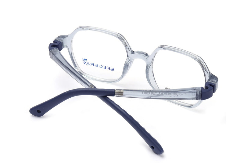 Geometric Full Rim Eyeglasses For Kids