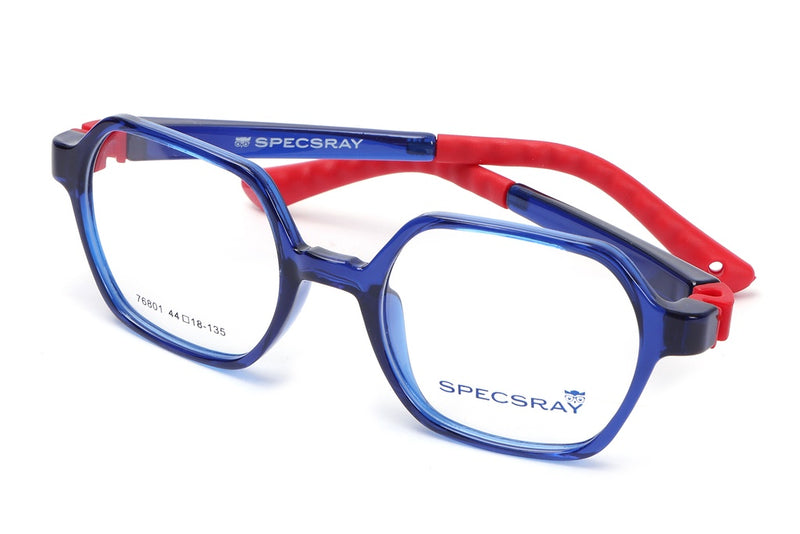 Geometric Full Rim Eyeglasses For Kids