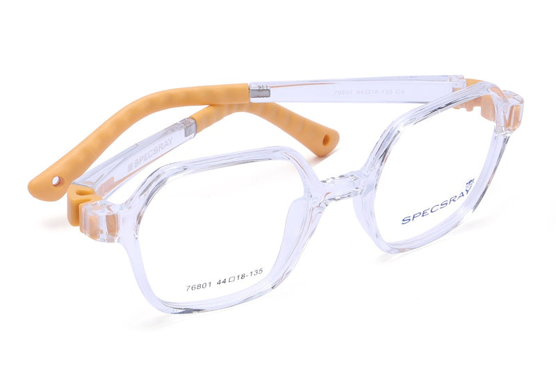 Geometric Full Rim Eyeglasses For Kids