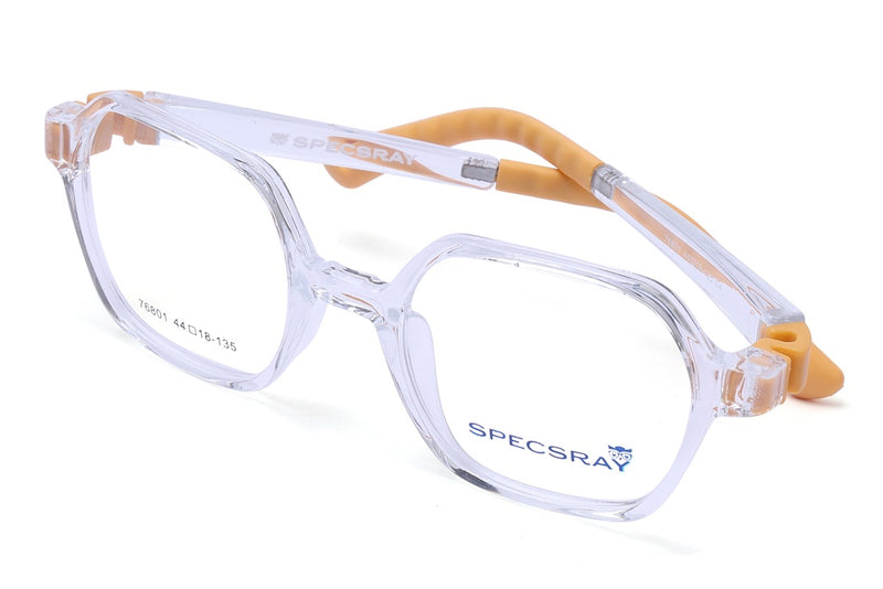 Geometric Full Rim Eyeglasses For Kids