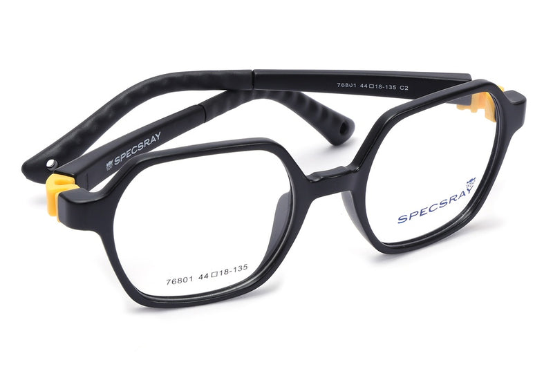 Geometric Full Rim Eyeglasses For Kids