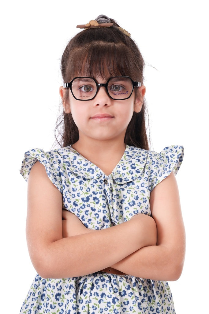 Geometric Full Rim Eyeglasses For Kids