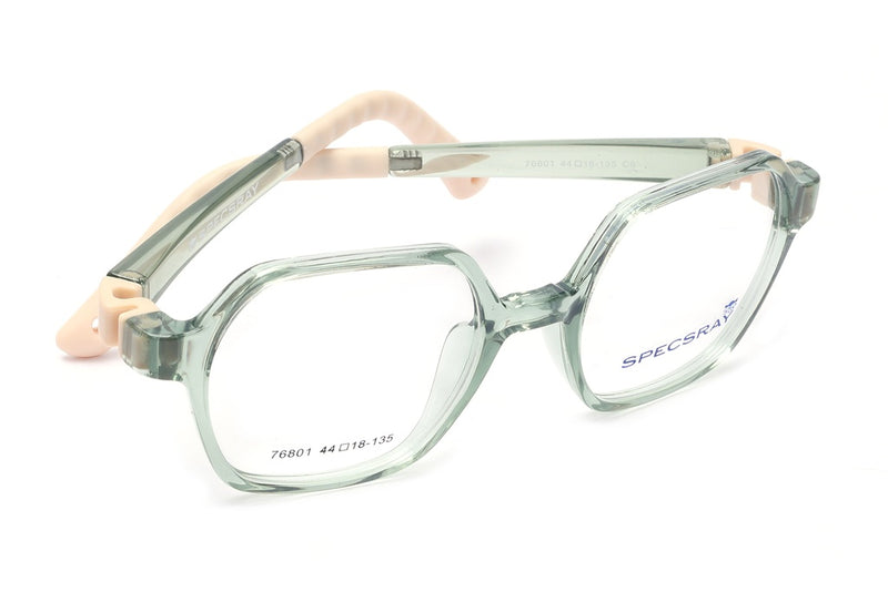 Geometric Full Rim Eyeglasses For Kids