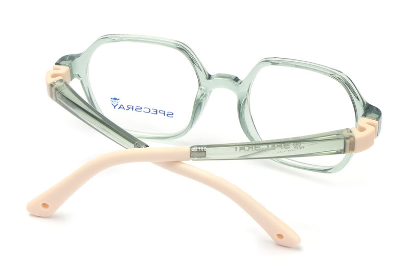 Geometric Full Rim Eyeglasses For Kids