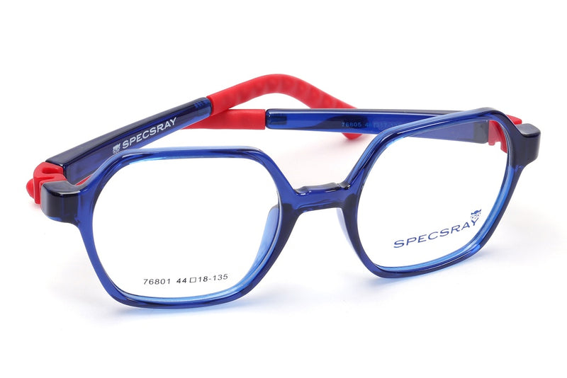 Geometric Full Rim Eyeglasses For Kids