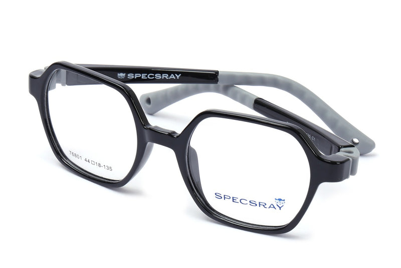 Geometric Full Rim Eyeglasses For Kids