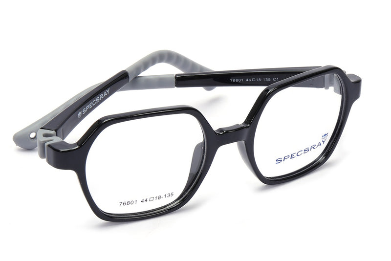 Geometric Full Rim Eyeglasses For Kids