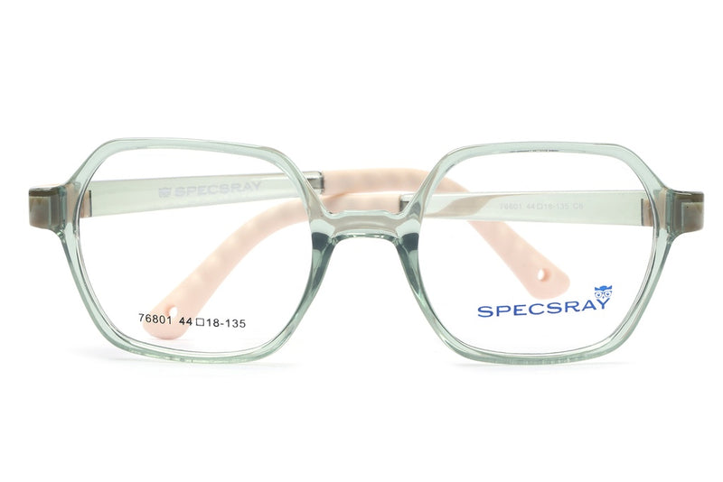 Geometric Full Rim Eyeglasses For Kids