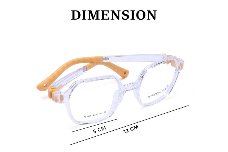 Geometric Full Rim Eyeglasses For Kids