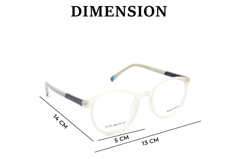 Round Full Rim Eyeglasses For Men And Women