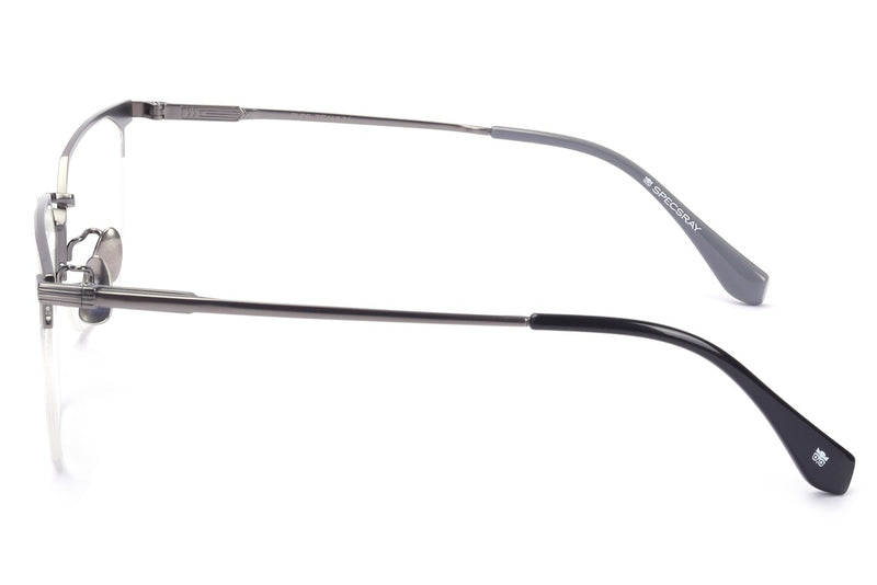 Geometric Half Rim Eyeglasses For Men