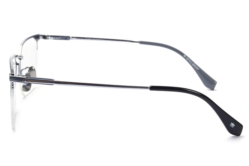 Geometric Half Rim Eyeglasses For Men
