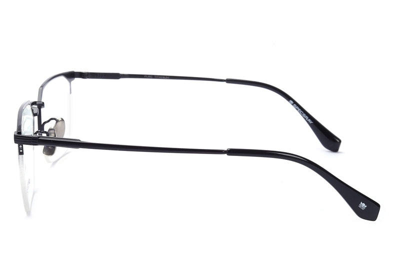 Geometric Half Rim Eyeglasses For Men