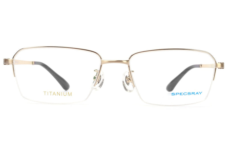 Rectangular Half Rim Eyeglasses For Men