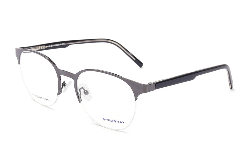 Round Half Rim Eyeglasses For Men And Women