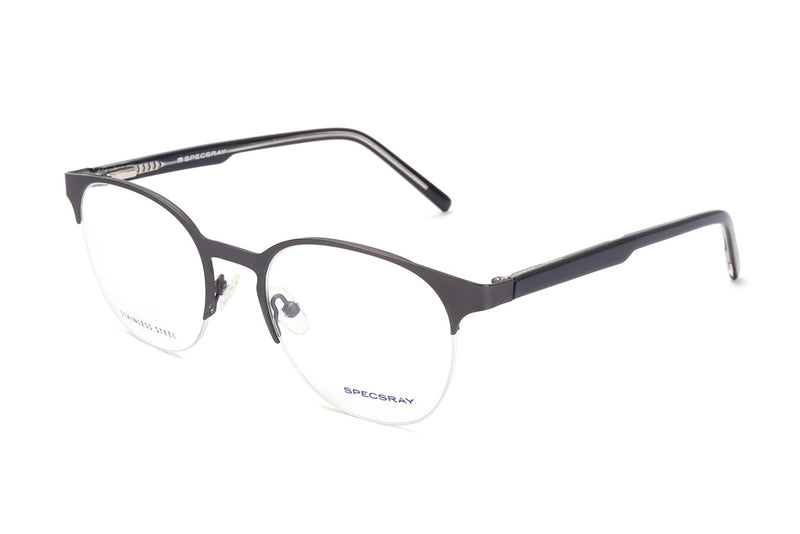 Round Half Rim Eyeglasses For Men And Women
