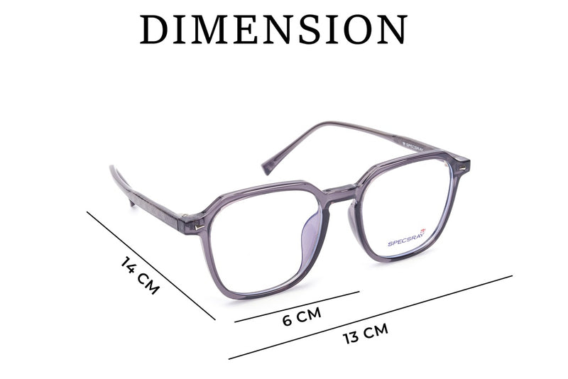 Geometric Full Rim Computer glasses For Men And Women