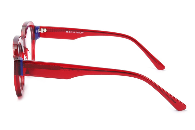 Geometric Full Rim Acetate For Unisex