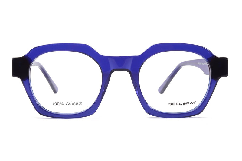 Geometric Full Rim Acetate For Unisex