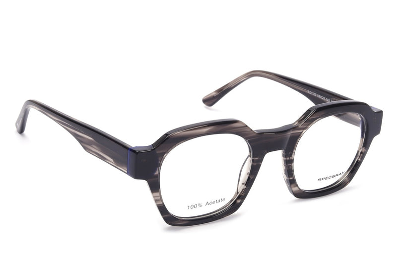 Geometric Full Rim Acetate For Unisex