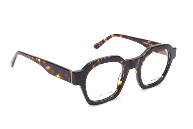 Geometric Full Rim Acetate For Unisex