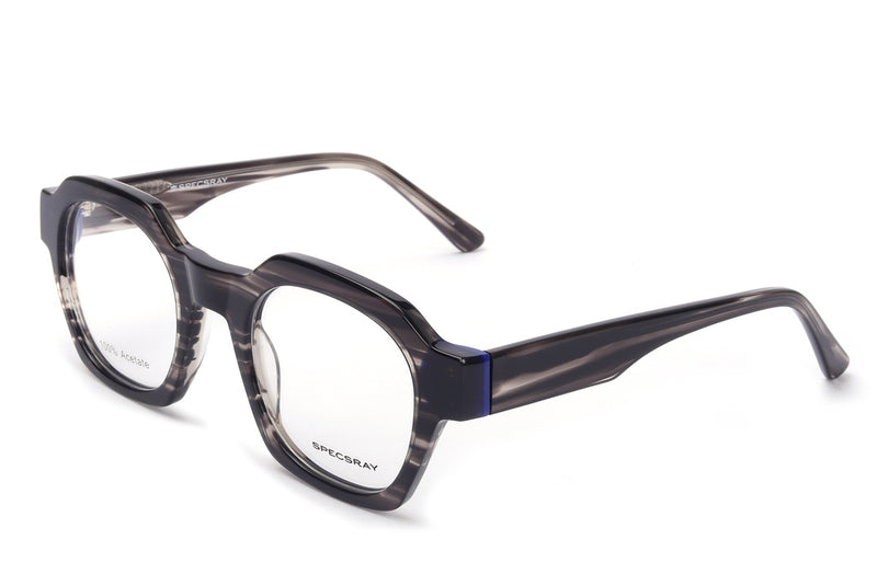 Geometric Full Rim Acetate For Unisex