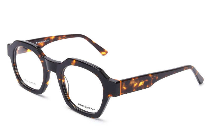 Geometric Full Rim Acetate For Unisex