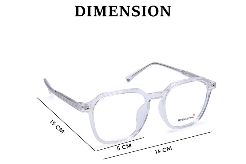 Geometric Full Rim Computer glasses For Men And Women