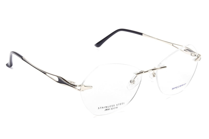 Geometric Rim Less Eyeglasses For Women