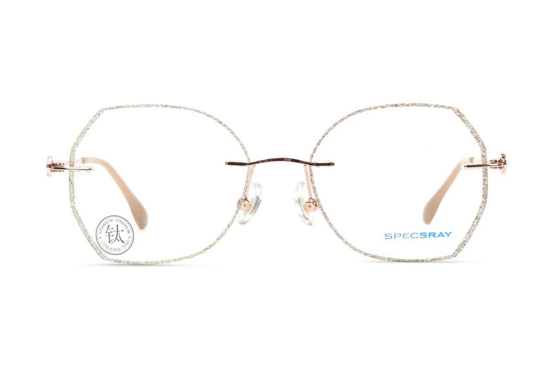 Geometric Rim Less Eyeglasses For Women