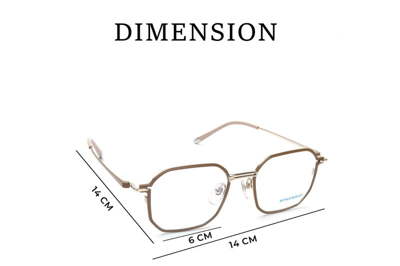 Geometric Full Rim Eyeglasses For Men And Women