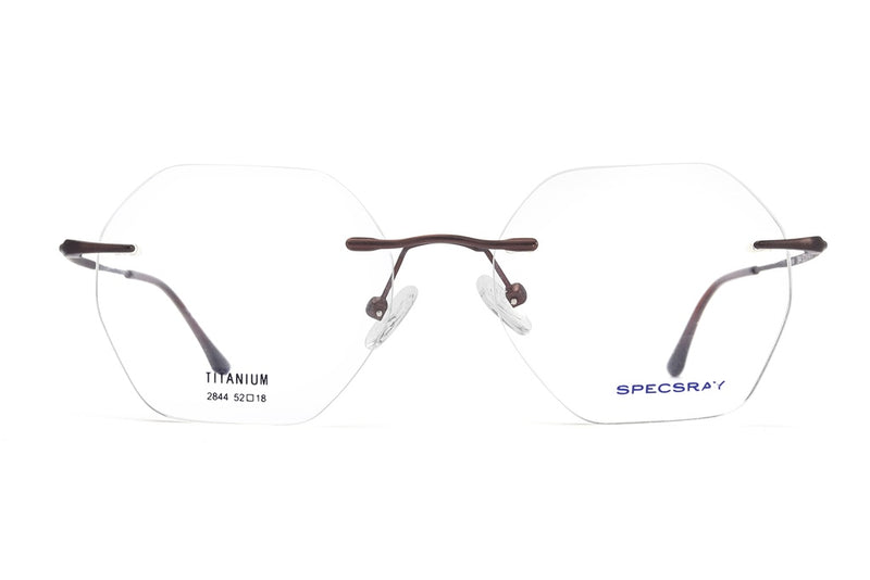 Geometric Rim Less Eyeglasses For Men And Women