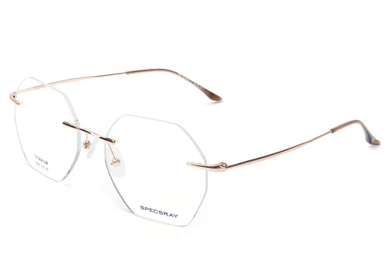 Geometric Rim Less Eyeglasses For Men And Women