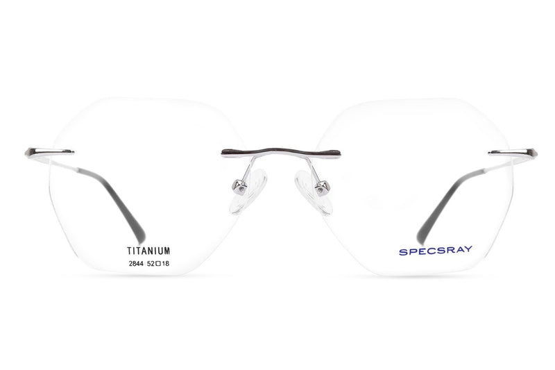 Geometric Rim Less Eyeglasses For Men And Women