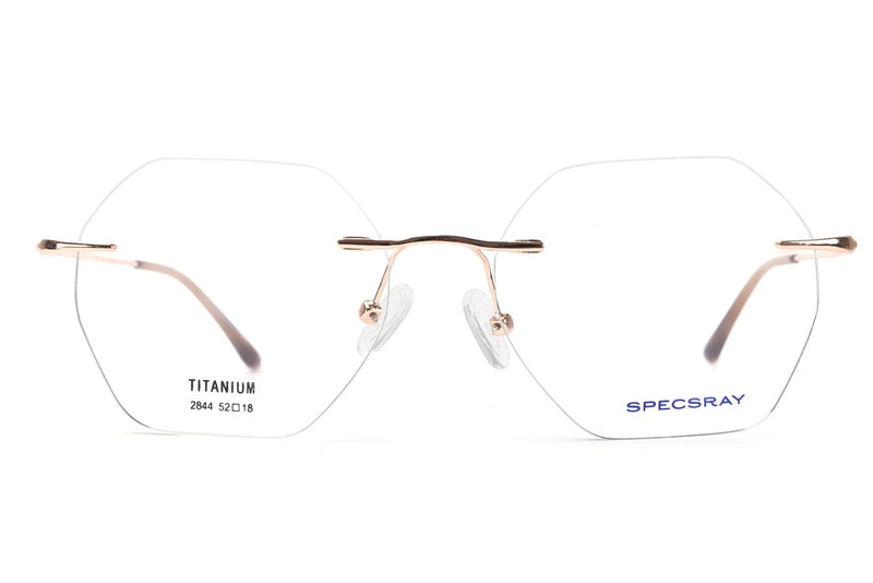 Geometric Rim Less Eyeglasses For Men And Women