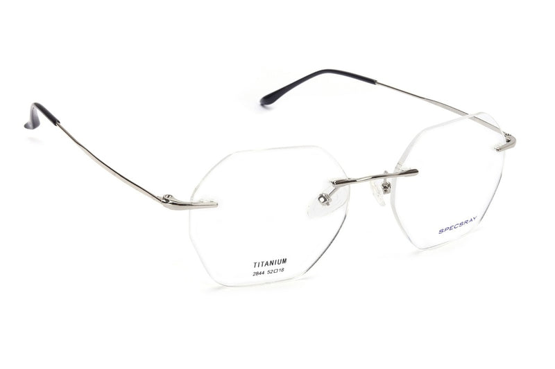 Geometric Rim Less Eyeglasses For Men And Women