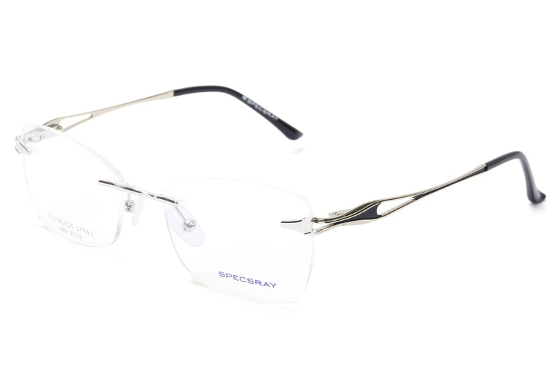 Cateye Rim Less Eyeglasses For Women