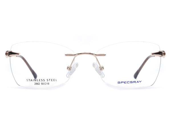 Cateye Rim Less Eyeglasses For Women