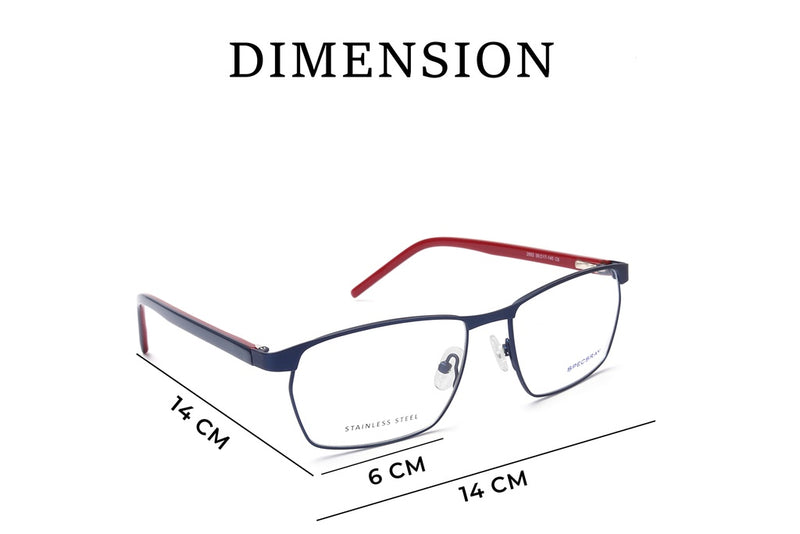 Rectangle Full Rim Eyeglasses For Men