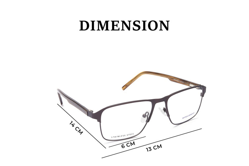 Rectangle Full Rim Eyeglasses For Men