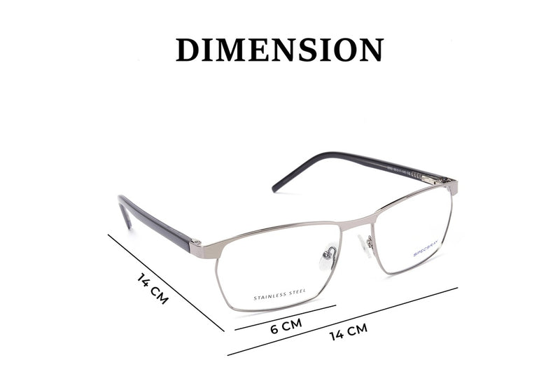 Rectangle Full Rim Eyeglasses For Men
