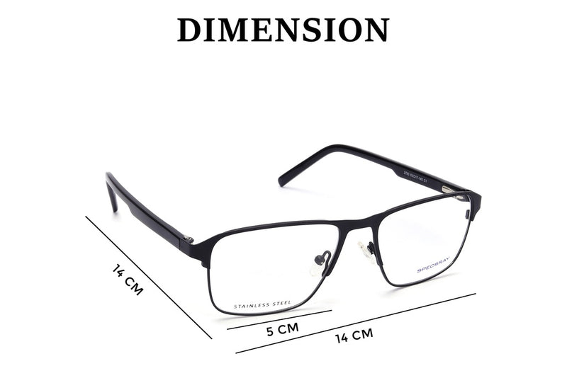 Rectangle Full Rim Eyeglasses For Men