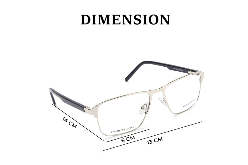 Rectangle Full Rim Eyeglasses For Men