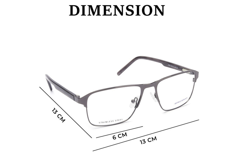 Rectangle Full Rim Eyeglasses For Men
