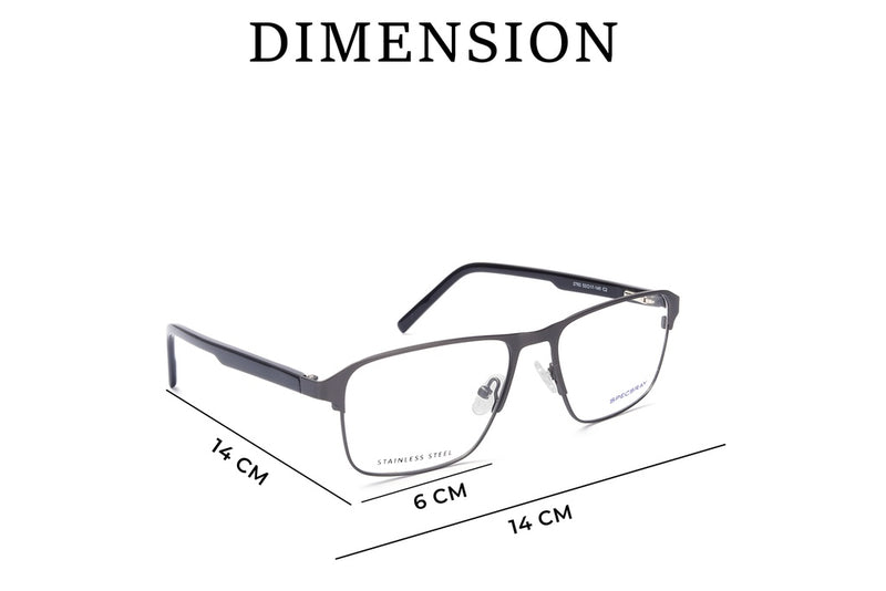 Rectangle Full Rim Eyeglasses For Men