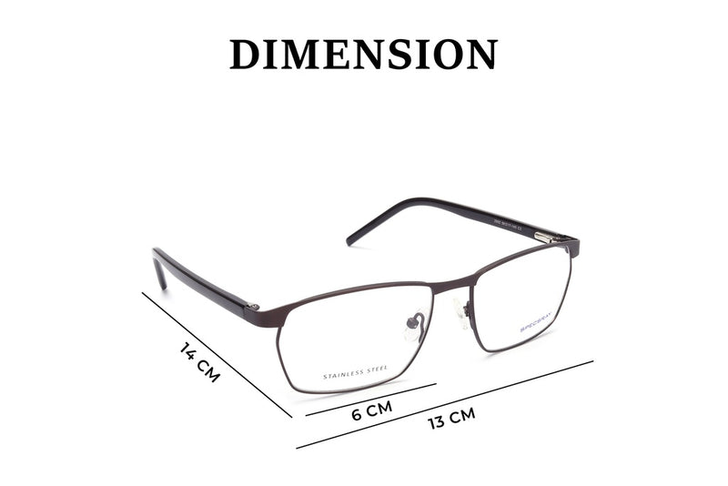 Rectangle Full Rim Eyeglasses For Men